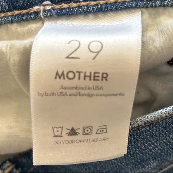 Mother Women’s The Pixie Dazzler Ankle Fray Jeans in Beginners Luck, Size 29 - Picture 4 of 15